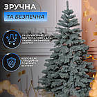 Лита штучна ялинка 2,3 м блакитна Карпатська Преміум KOS-KARPBL23, фото 5