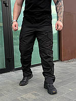 Літні чоловічі тактичні штани PATRIOT чорні рипстоп для активного відпочинку та спорту