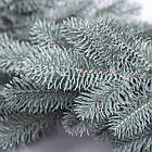 Штучна гірлянда Хвоя 2 м блакитна, новорічна гірлянда лита реалістична Преміум KOS-HVO2, фото 5