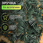 Штучна гірлянда Хвоя 2.8 м зелена, новорічна гірлянда реалістична Преміум KOS-HVO128, фото 4