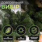 Штучна гірлянда Хвоя 2 м зелена, новорічна гірлянда лита реалістична Преміум KOS-HVO12, фото 3