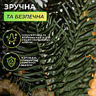 Штучна гірлянда Хвоя 2 м зелена, новорічна гірлянда лита реалістична Преміум KOS-HVO12, фото 4