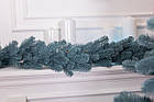 Штучна хвойна гірлянда 2 м блакитна Преміум TD-BRNCHBL2, фото 5