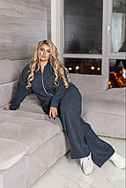 Флісовий спортивний костюм жіночий великого розміру Розміри: 48-50, 52-54, 56-58, 60-62, фото 3