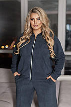 Флісовий спортивний костюм жіночий великого розміру Розміри: 48-50, 52-54, 56-58, 60-62, фото 4