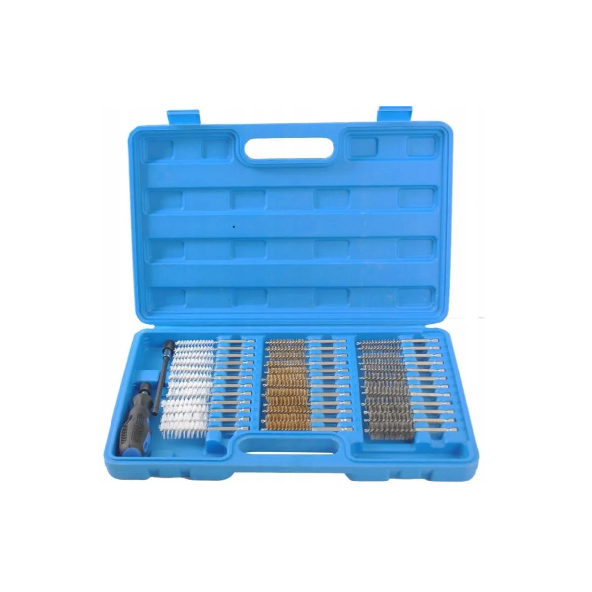 Набір щіток для очищення гнізд форсунок (8-19 мм) 38 елементів Silver S11617, фото 1