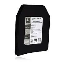 Комплект бронепластин ХL 6 клас ДСТУ вага 7,4 кг, полегшені керамічні, 27*34см, фото 6