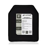 Комплект бронепластин ХL 6 клас ДСТУ вага 7,4 кг, полегшені керамічні, 27*34см, фото 7