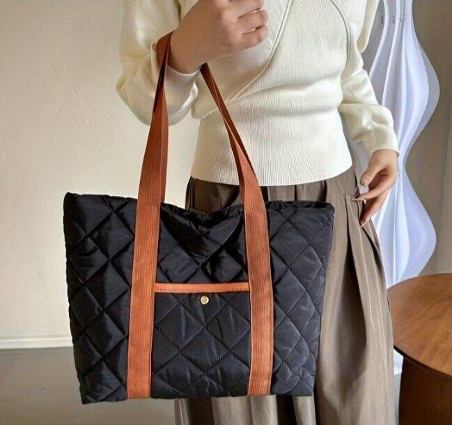 Сумка  стьобана жіноча з плащівки, фото 1