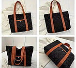 Сумка  стьобана жіноча з плащівки, фото 3