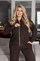 Флісовий спортивний костюм жіночий великого розміру Розміри: 48-50, 52-54, 56-58, 60-62, фото 3