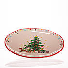 Новорічна тарілка з порцеляни Ø21.5 (см) CR-1-2, фото 2