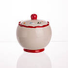 Цукорниця порцелянова новорічна New Year 500 (мл) з кришкою CR-1-5, фото 2