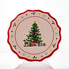 Тортівниця порцелянова на ніжці New Year Ø21 (см) CR-1-6, фото 5