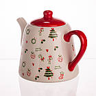 Порцеляновий чайник Merry Cristmas 1 літр CR-1-15, фото 3