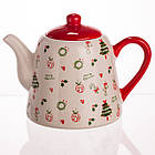 Порцеляновий чайник Merry Cristmas 1 літр CR-1-15, фото 4