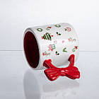 Новорічна порцелянова чашка для чаю та кави 400 (мл) Merry Christmas CR-1-18, фото 2