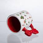 Новорічна порцелянова чашка для чаю та кави 400 (мл) Merry Christmas CR-1-18, фото 3