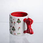 Новорічна порцелянова чашка для чаю та кави 400 (мл) Merry Christmas CR-1-18, фото 4