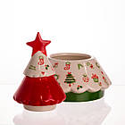 Конфетниця новорічна порцелянова Ялинка Ø15 (см) CR-1-21, фото 5