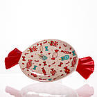 Новорічна тарілка з порцеляни Merry Christmas Ø15.5 см тарілка для десертів тарілки різдвяні CR-1-24, фото 3