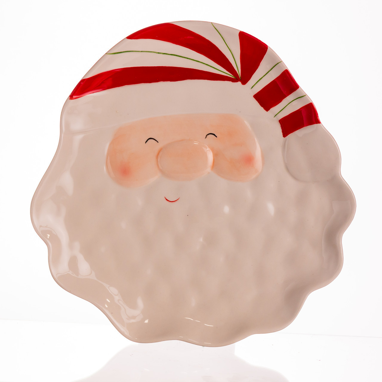 Новорічна тарілка з порцеляни Санта 25×25 (см) CR-1-31, фото 1