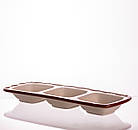 Менажниця порцелянова Merry Christmas на 3 секції 30×11×2.5 (см) прямокутна CR-1-41, фото 5