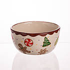 Тарілка супова порцелянова новорічна Ø15 (см) Merry Christmas 800 мл CR-1-44, фото 3