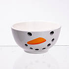 Набір порцелянова чашка з піалою Snowman 350 (мл) чашка на подарунок новорічна для чаю та кави CR-1-49, фото 4