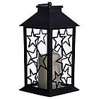 Ліхтар декоративний 14×14×30 (см) підвісний з LED підсвічуванням Чорний CR-3-2, фото 3