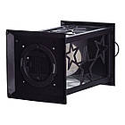 Ліхтар декоративний 14×14×30 (см) підвісний з LED підсвічуванням Чорний CR-3-2, фото 4