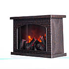 Камін-світильник декоративний LED-підсвічування USB 12×20×27.5 (см) CR-3-4, фото 5