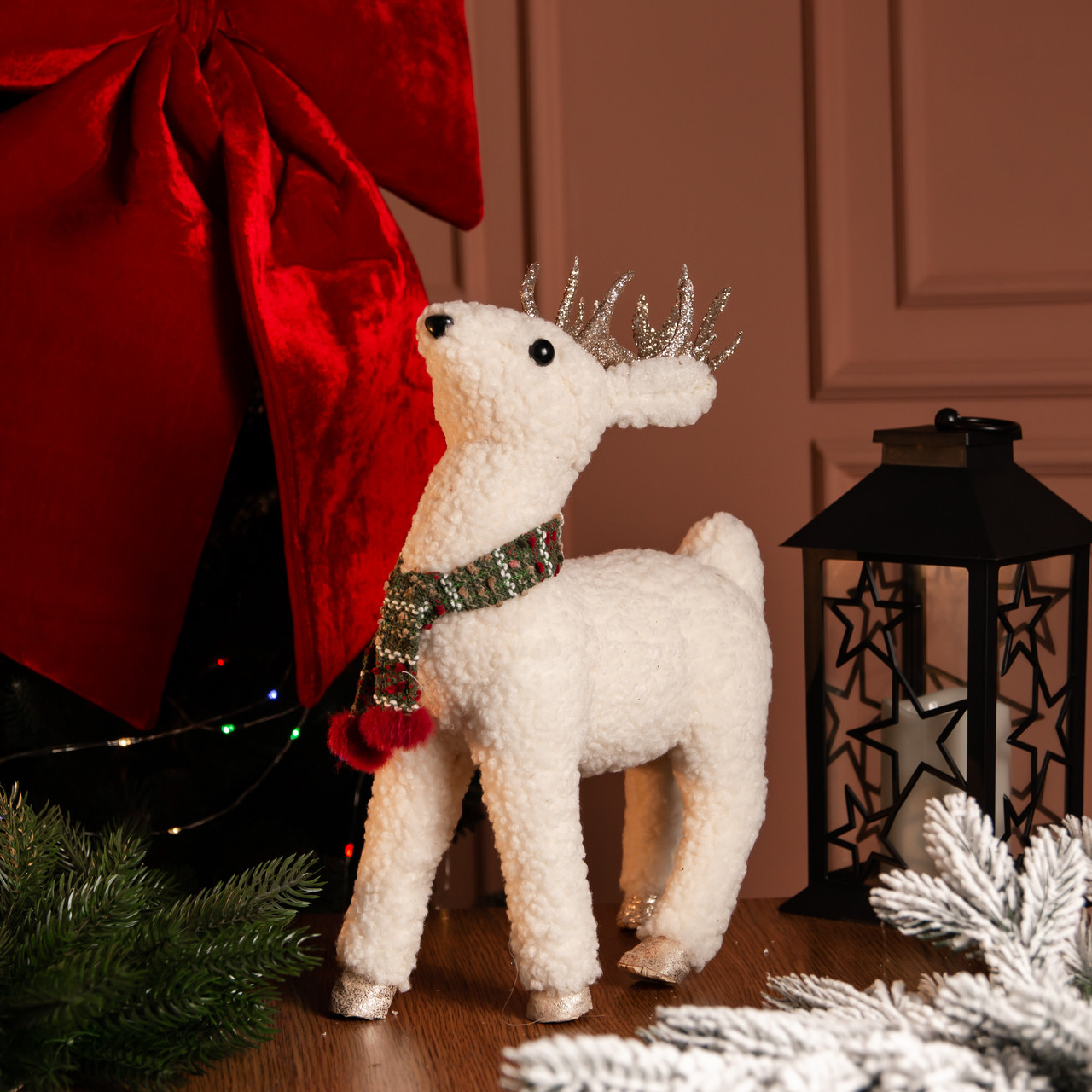 Новорічна фігура Олень іграшка під ялинку 22×9×30 (см) CR-4-3, фото 1