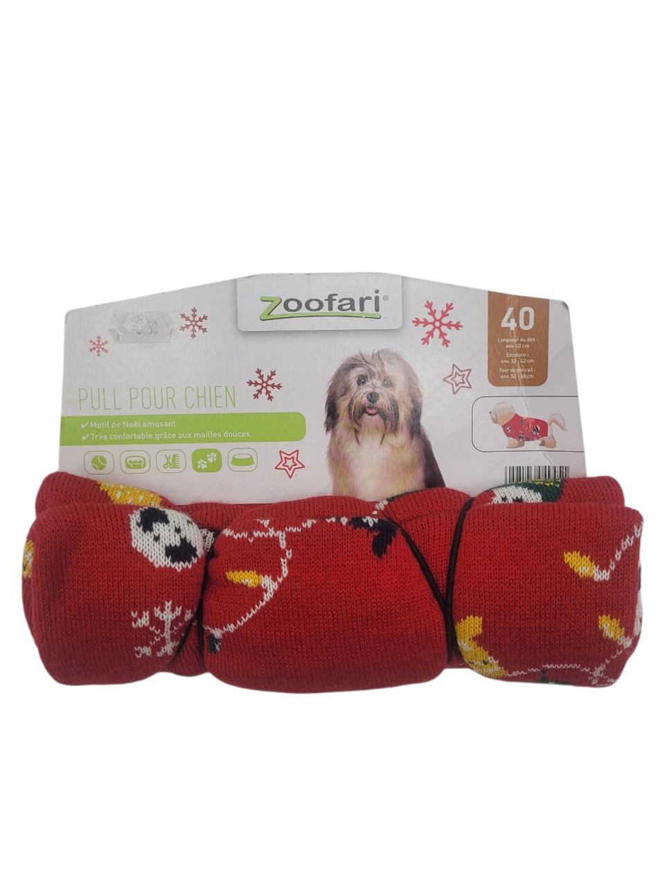 Новорічний светр кофточка для собак Zoofari розмір S 40 см, фото 1