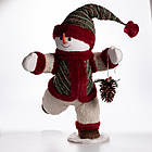 Новорічна фігурка Сніговик з шишкою 40×33×74 (см) CR-4-13, фото 2