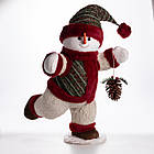 Новорічна фігурка Сніговик з шишкою 40×33×74 (см) CR-4-13, фото 7