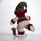 Новорічна фігурка Сніговик з шишкою 26×21×38 (см) CR-4-15, фото 3