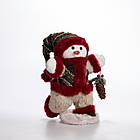Новорічна фігурка Сніговик з шишкою 19×17×40 (см) CR-4-16, фото 2