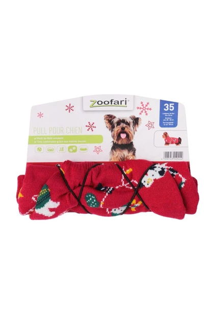 Новорічний светр кофточка для собак котів Zoofari розмір XS 35 см, фото 1