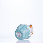 Новорічна декоративна фігурка з підсвіткою 10×10×17.5 см Новорічний декор Санта-Клаус на кексі з порцеляни CR-6-7, фото 4