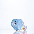 Новорічна декоративна фігурка з підсвіткою 10×10×17.5 см Новорічний декор Сніговик на кексі з порцеляни CR-6-8, фото 4