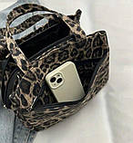 Стильна жіноча сумка леопардова, фото 4