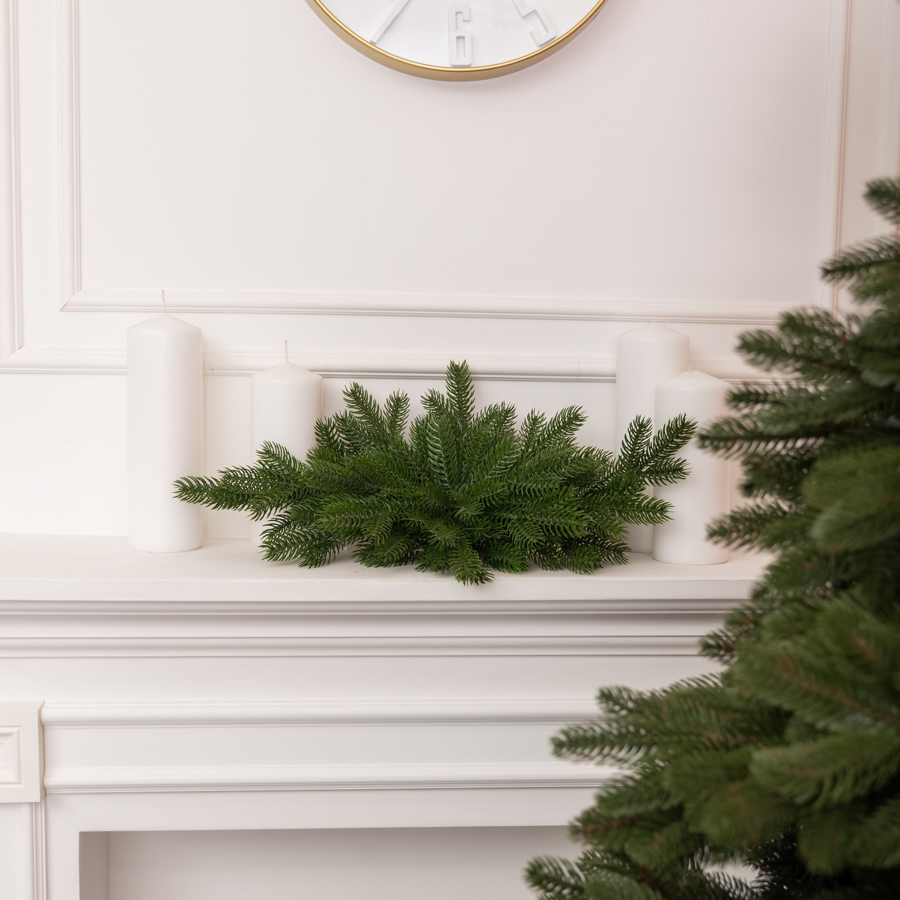 Новорічна хвойна гірлянда лита зелена Північна зірка 60*35 см TD-NSTGR1, фото 1