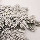 Новорічна хвойна гірлянда лита засніжена Північна зірка 60*35 см TD-NSTSN1, фото 3