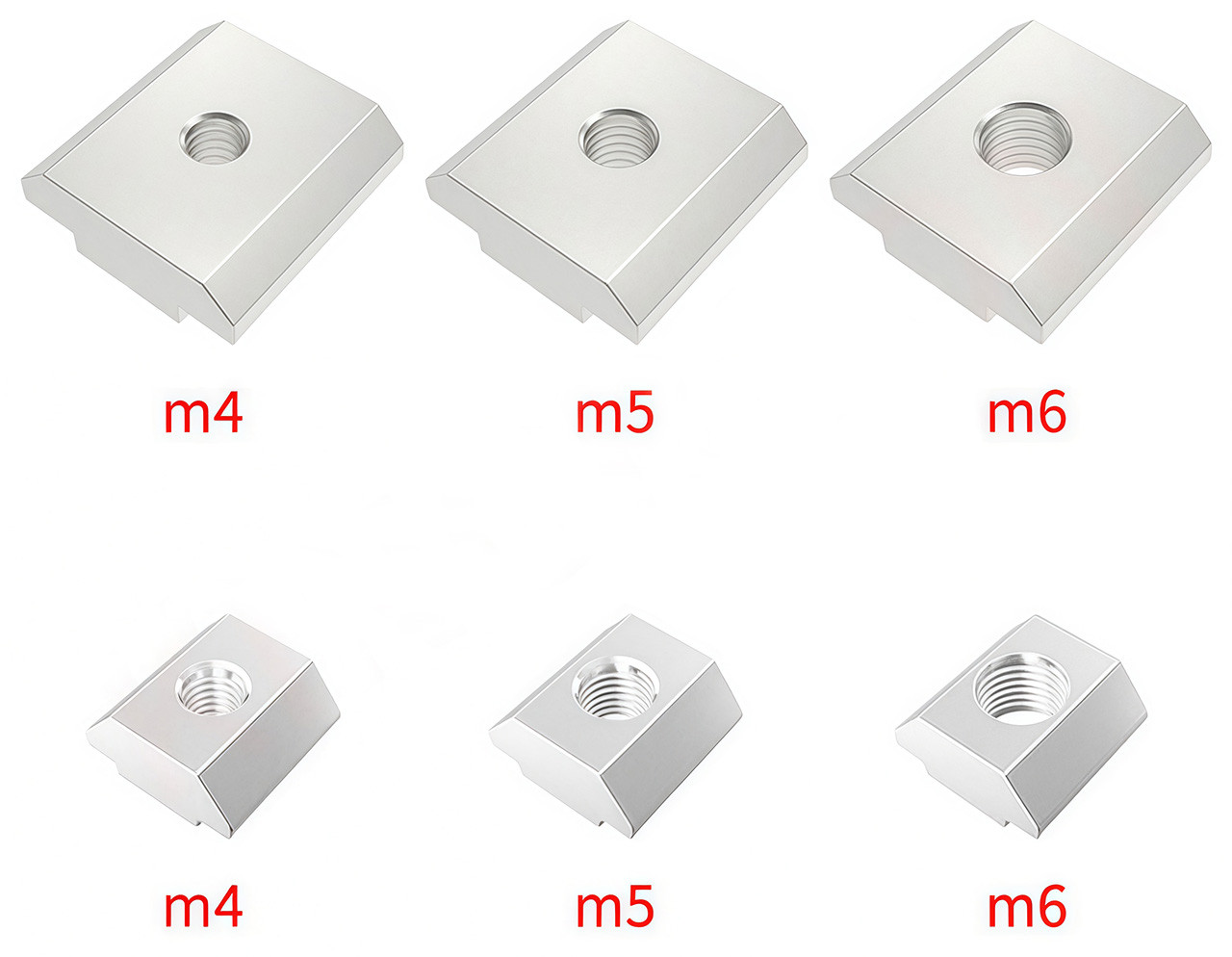 Т-гайка закладна для алюмінієвого профілю