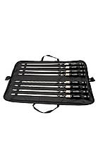 Набір шампурів Enot-5 Black у сумці - 8 шампурів з дерев’яними ручками для грилю та мангала, фото 5