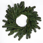 Штучний різдвяний вінок Зелений Святковий 60 см TD-VINGR, фото 2