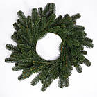 Штучний різдвяний вінок Зелений Святковий 60 см TD-VINGR, фото 3