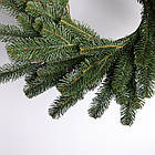 Штучний різдвяний вінок Зелений Святковий 60 см TD-VINGR, фото 4