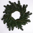 Штучний різдвяний вінок Зелений Святковий 60 см TD-VINGR, фото 5